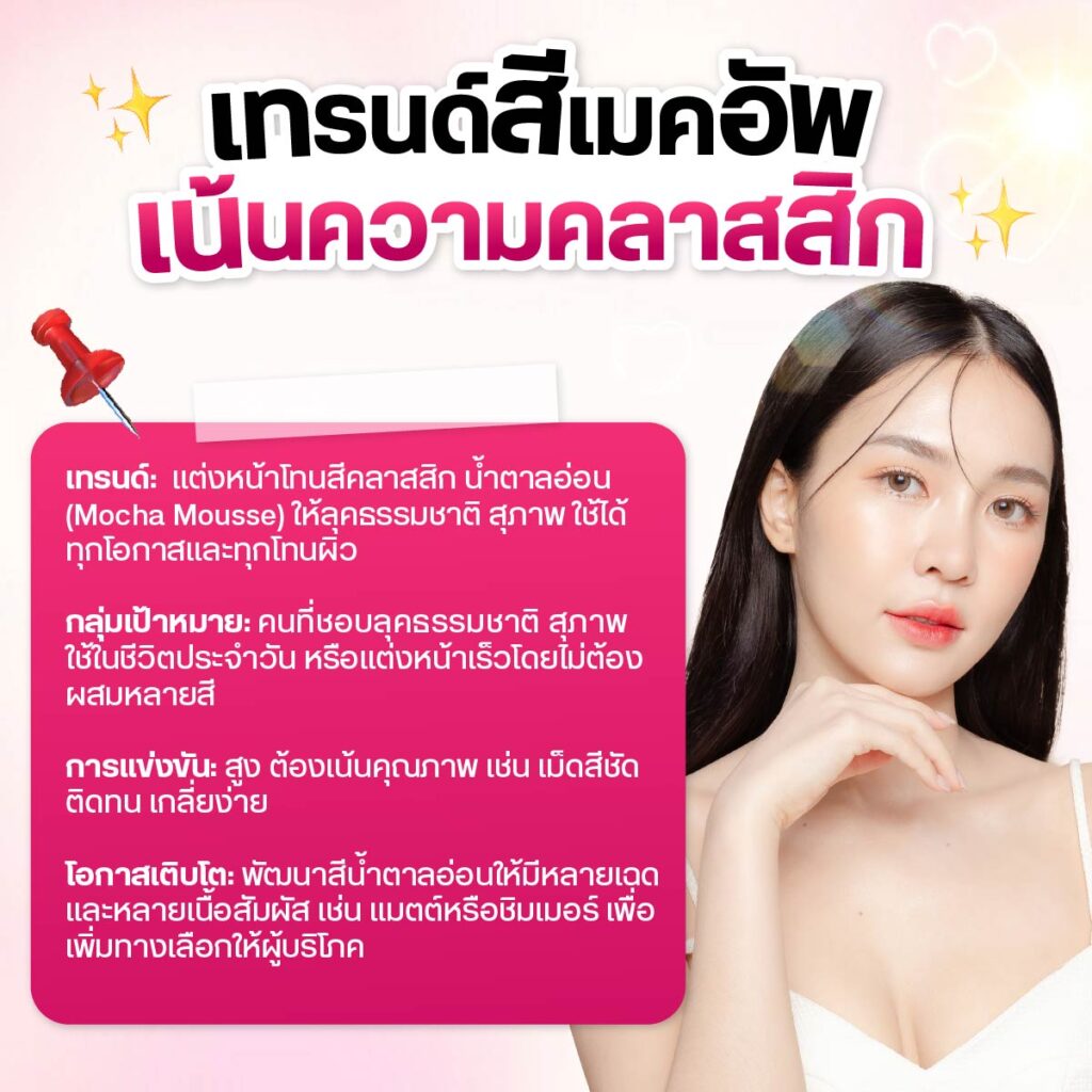 เทรนด์สีเมคอัพ ที่เน้นความคลาสสิก