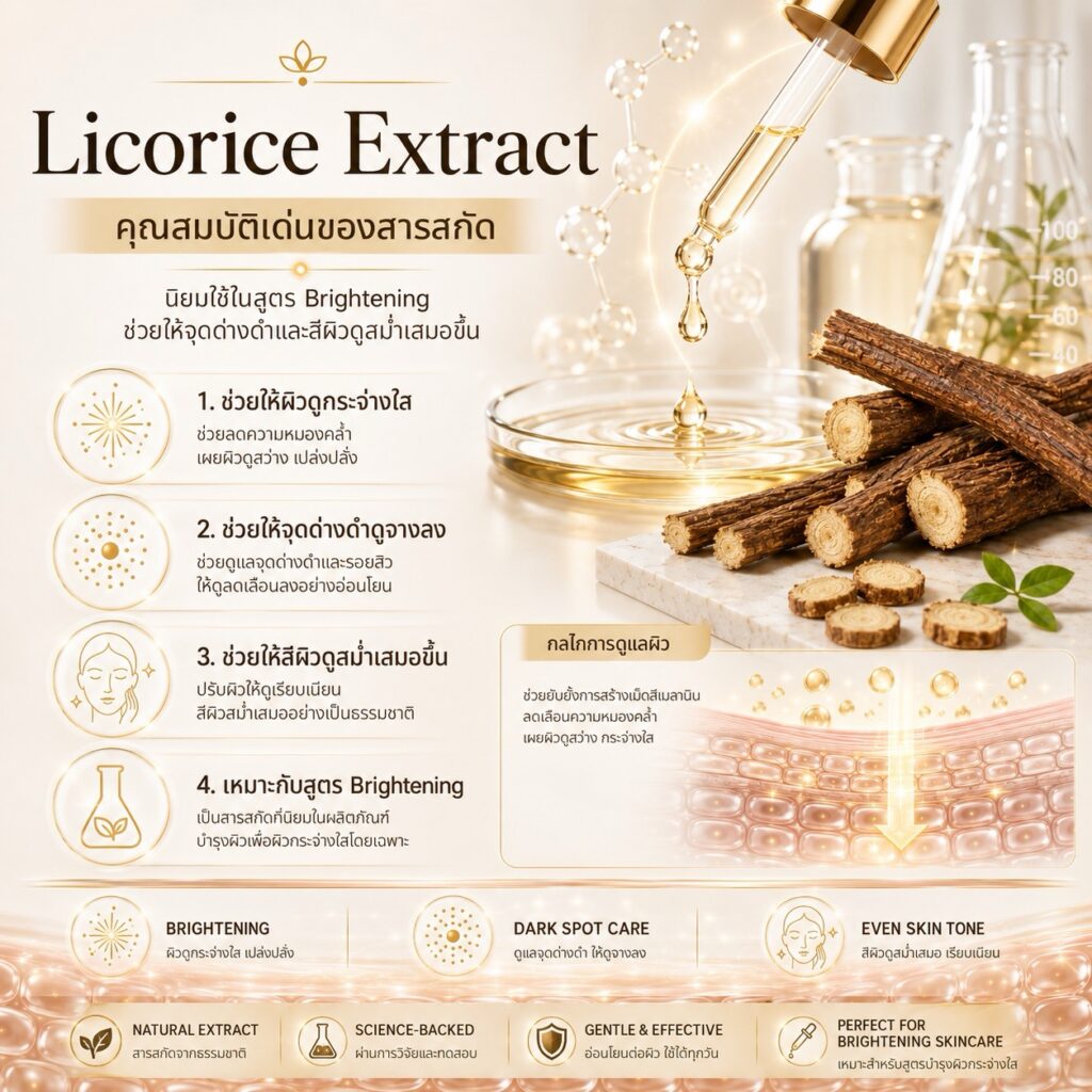 ประโยชน์ สารสกัด Licorice